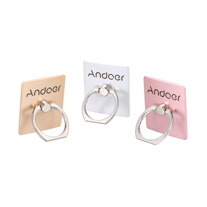 Andoer Phone Holder Finger R-ing Grip Car Mount 360°