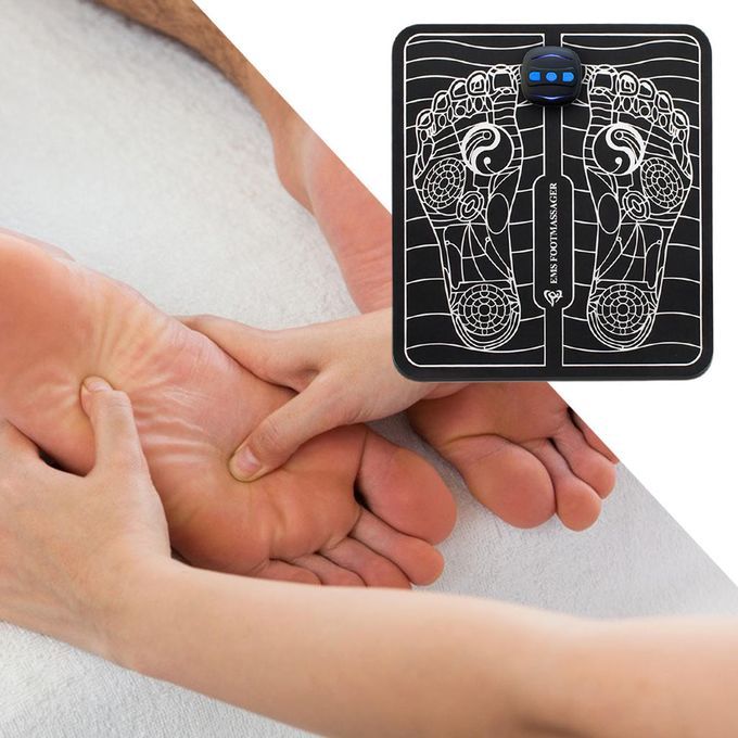 Electric Foot Massager Mat Machine Cushion Foldable Rechargeable