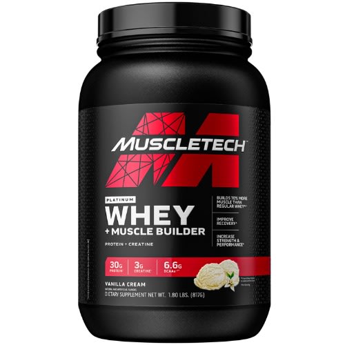100% Whey Protein Powder + Muscle Builder Creatine - 817g