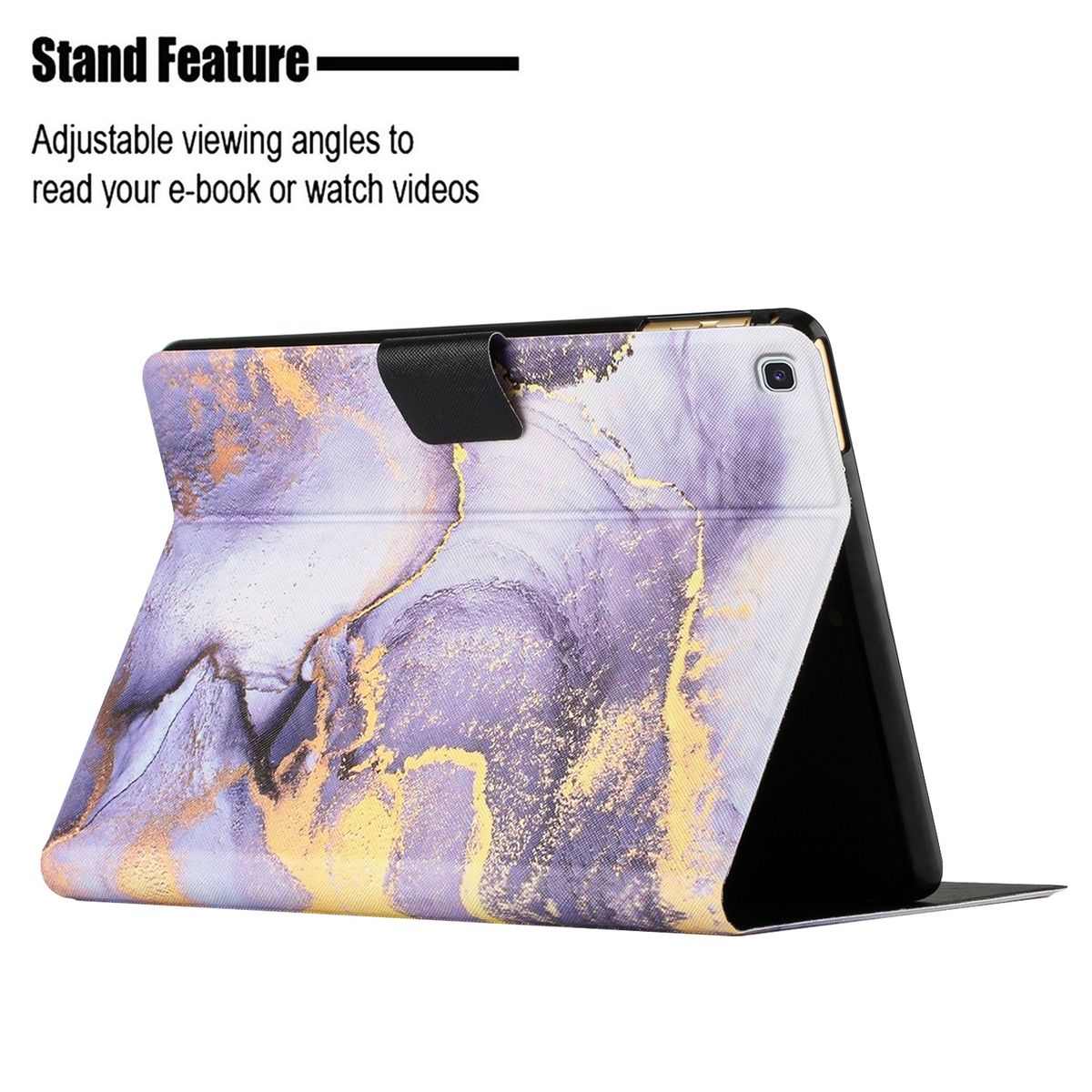 For Samsung Galaxy Tab A7 Lite T220 Leather Tablet Case(Purple)