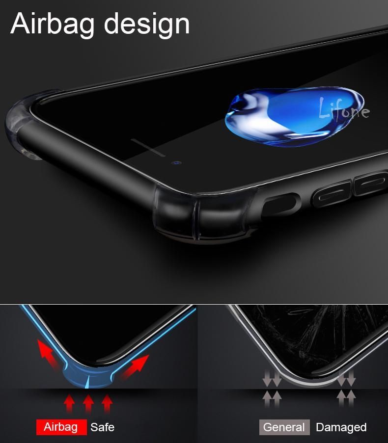 Apple IPhone 6 Plus 6s Plus Case Airbag Cover Clear Transparent Soft TPU For IPhone 6 6s Case Casing Mobile Phone Protector Cheap XIAO-Y