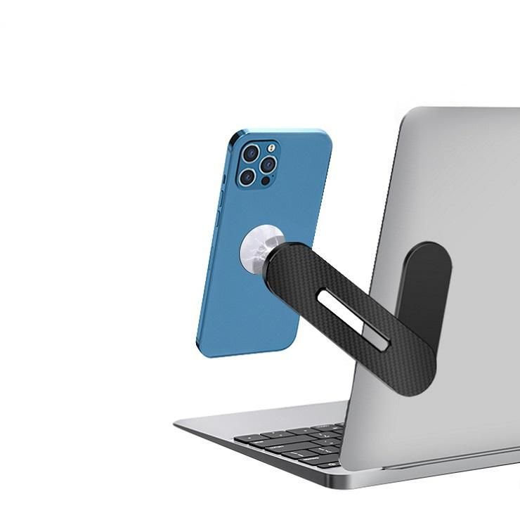 Magnetic Laptop Side Mounted Phone Holder With Fixed Clip