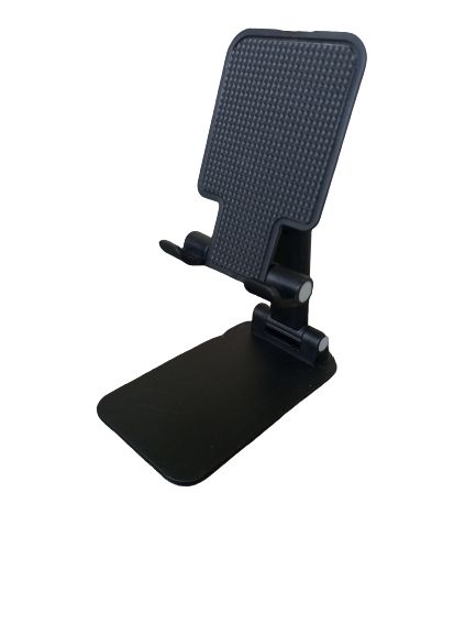 Adjustable Cell Phone Holder Foldable Tablet Stand, Black 1pc