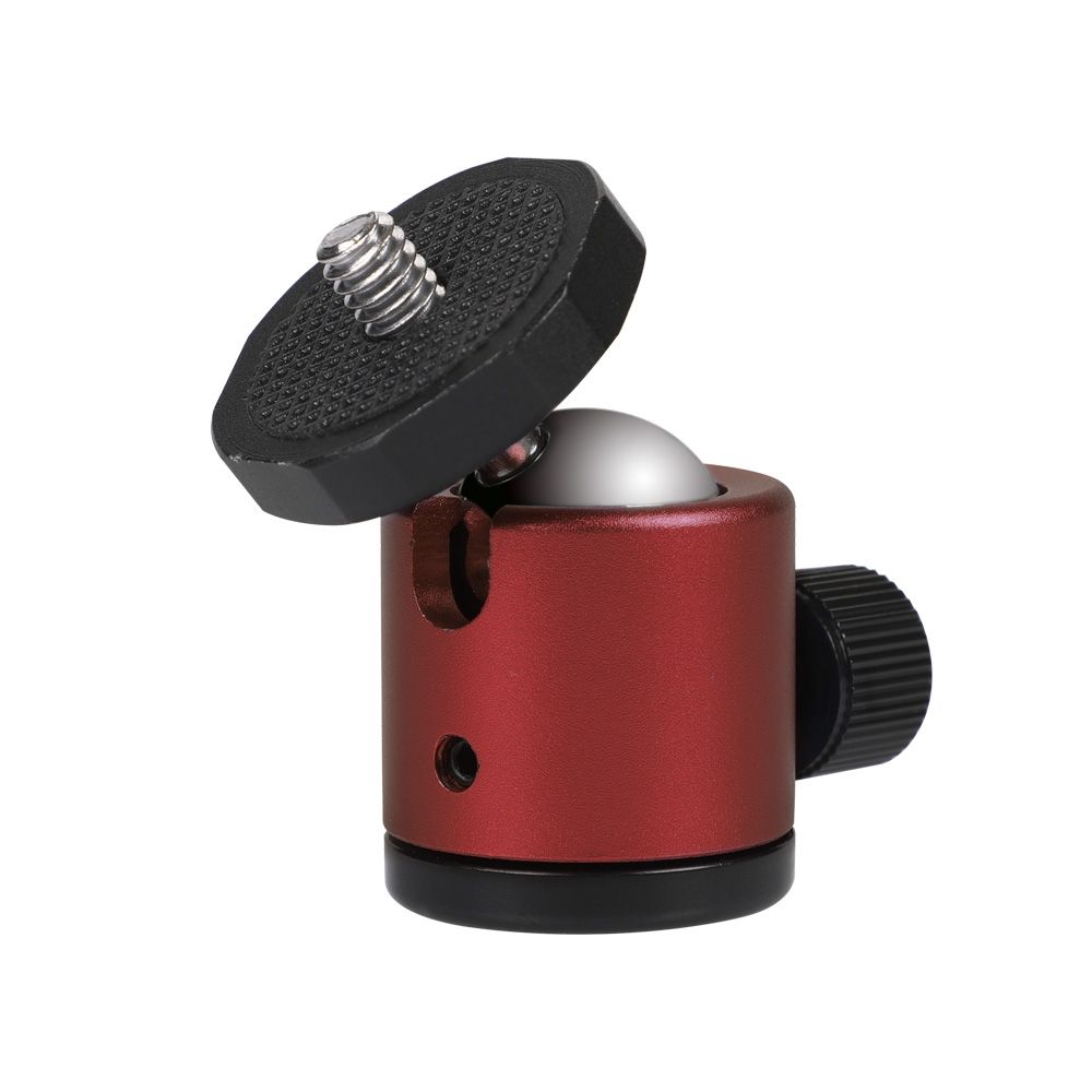 Mini 360 Degree Rotation Panoramic Metal Ball Head For DSLR & Digital Cameras (Red)