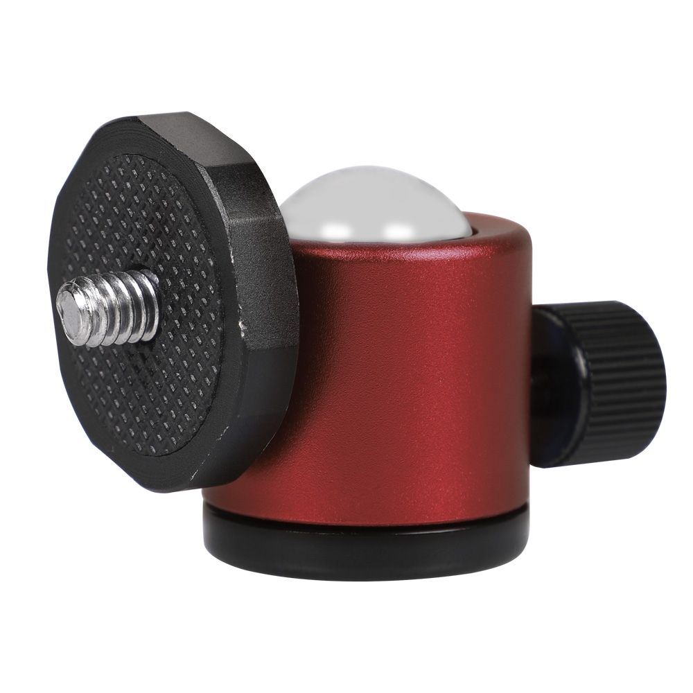 Mini 360 Degree Rotation Panoramic Metal Ball Head For DSLR & Digital Cameras (Red)