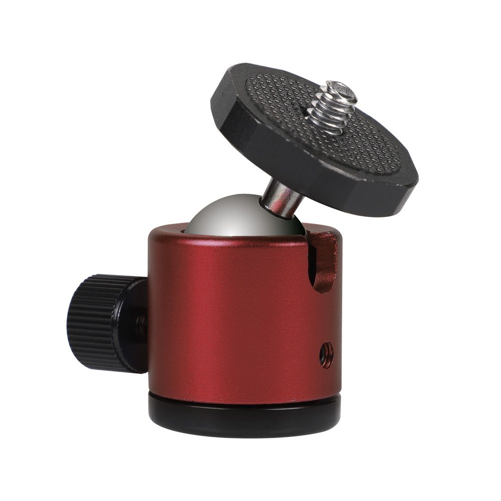 Mini 360 Degree Rotation Panoramic Metal Ball Head For DSLR & Digital Cameras (Red)
