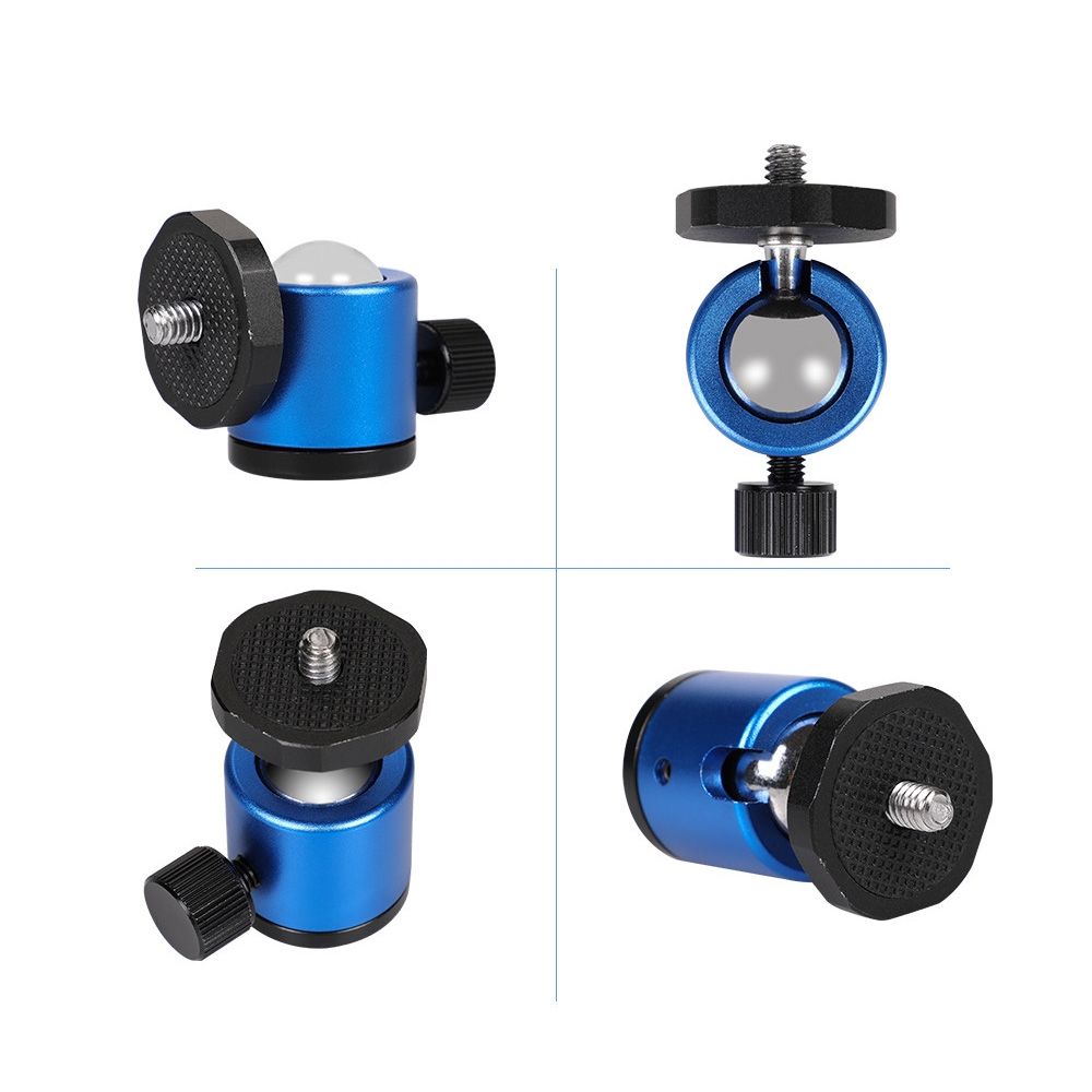 Mini 360 Degree Rotation Panoramic Metal Ball Head For DSLR & Digital Cameras (Red)