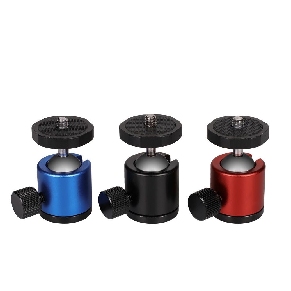 Mini 360 Degree Rotation Panoramic Metal Ball Head For DSLR & Digital Cameras (Red)