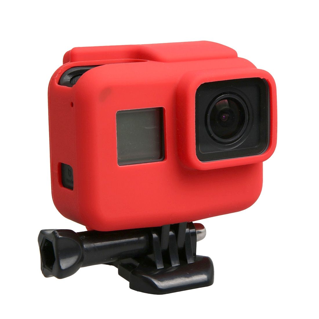 For GoPro HERO5 Silicone Border Frame Mount Housing Protective Case Cover Shell(Red)