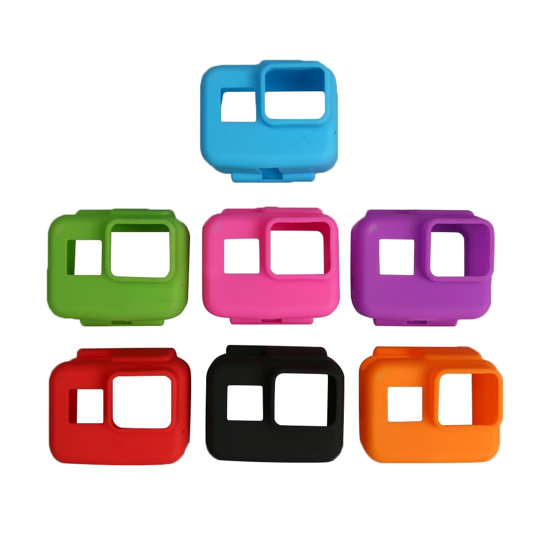 For GoPro HERO5 Silicone Border Frame Mount Housing Protective Case Cover Shell(Red)
