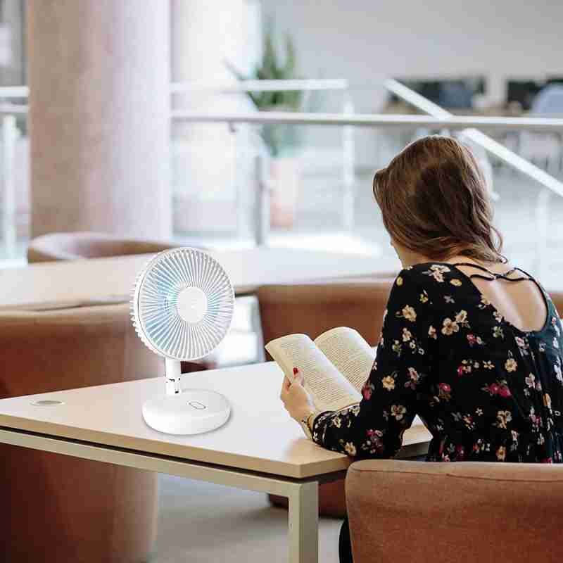 LED Light Rechargeable Table Fan 4000mAh