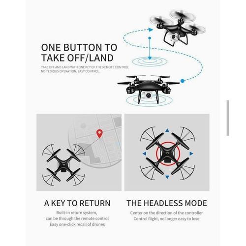 8S(L) 4K HD RC WiFi FPV Long Fly Drone With 2 Batteries