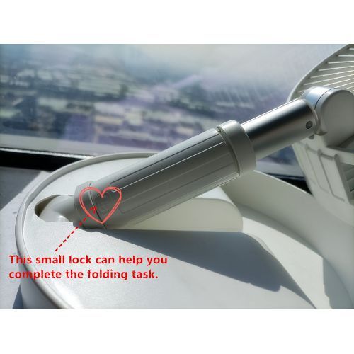 Folding Fan Desk Fan Adjustable Portable Rechargeable Fan