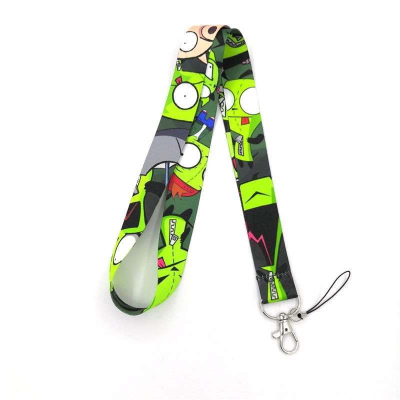 Invader Zim Mobile Phone Rope Lanyard For Key Chain Usb Id