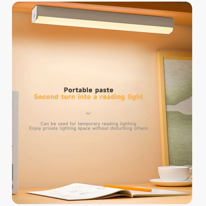 30CM LED Dimmable Wireless Lights Rechargeable Magnetic Night Light Bar