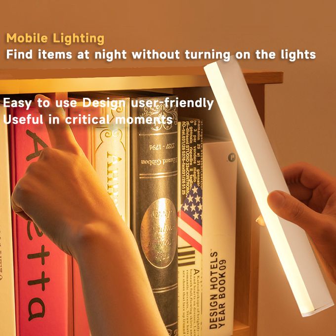 30CM LED Dimmable Wireless Lights Rechargeable Magnetic Night Light Bar