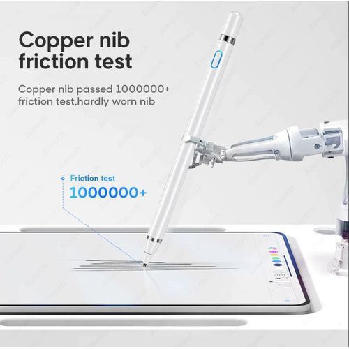 Touch Screen Pen Stylus For Smartphone Tablet - White