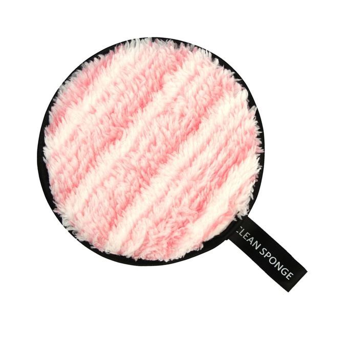 Resuable Washable  Rmover Puff Sponge For Facial Cleansing Pink