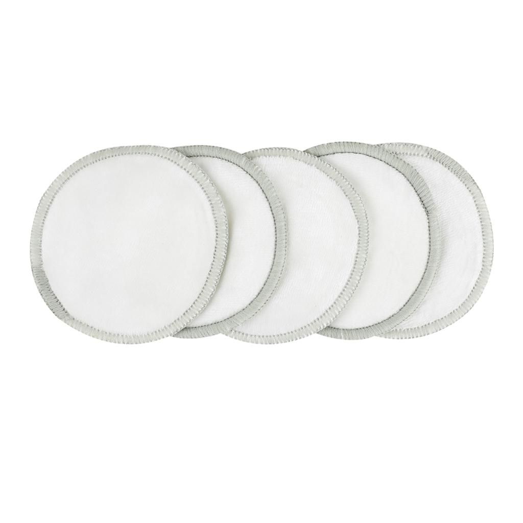 5 Pc Reusable  Remover Pads Organic Cotton Rounds Facial Velvet