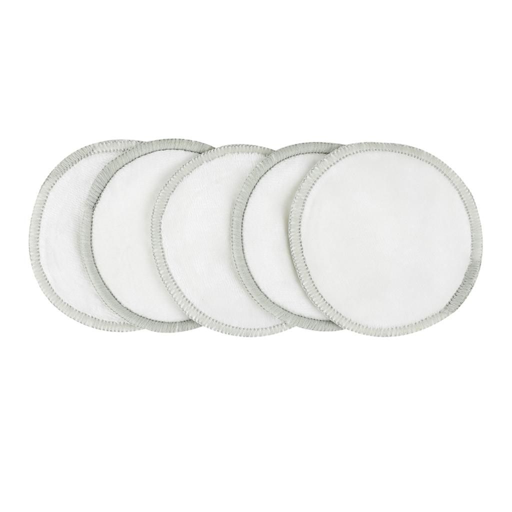 5 Pc Reusable  Remover Pads Organic Cotton Rounds Facial Velvet