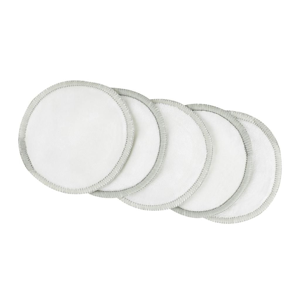 5 Pc Reusable  Remover Pads Organic Cotton Rounds Facial Velvet