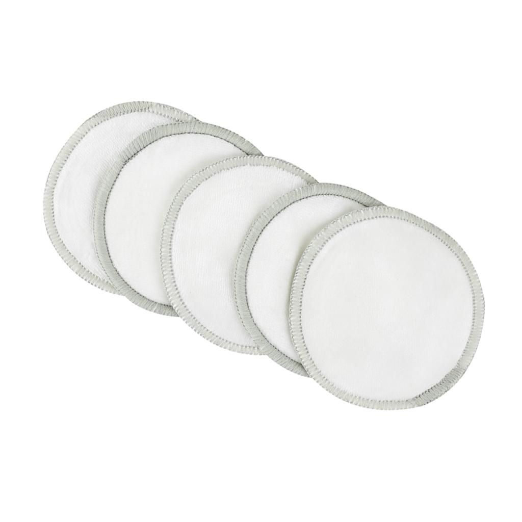 5 Pc Reusable  Remover Pads Organic Cotton Rounds Facial Velvet