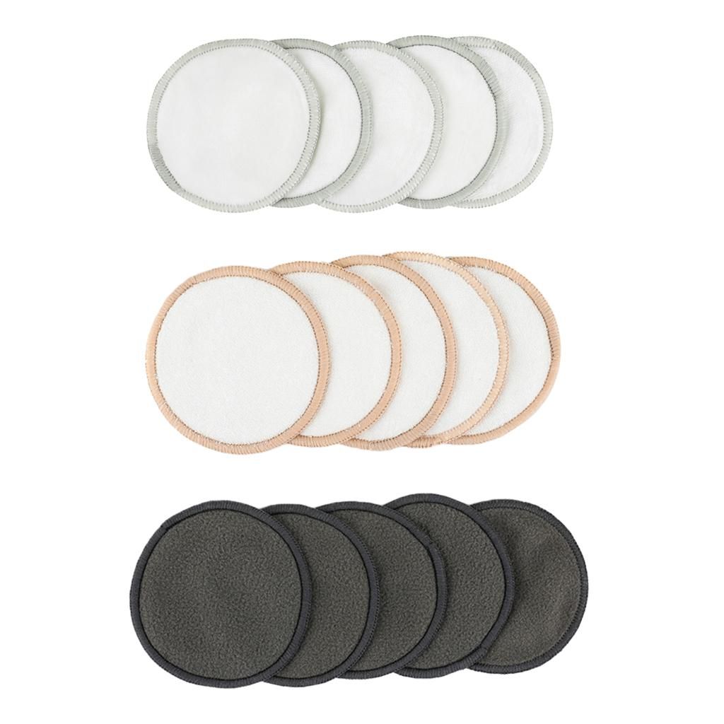5 Pc Reusable  Remover Pads Organic Cotton Rounds Facial Velvet