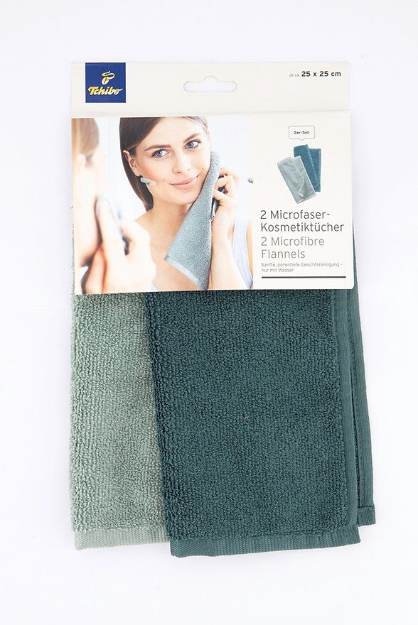 Cosmetic Cloth Set Of 2, Green