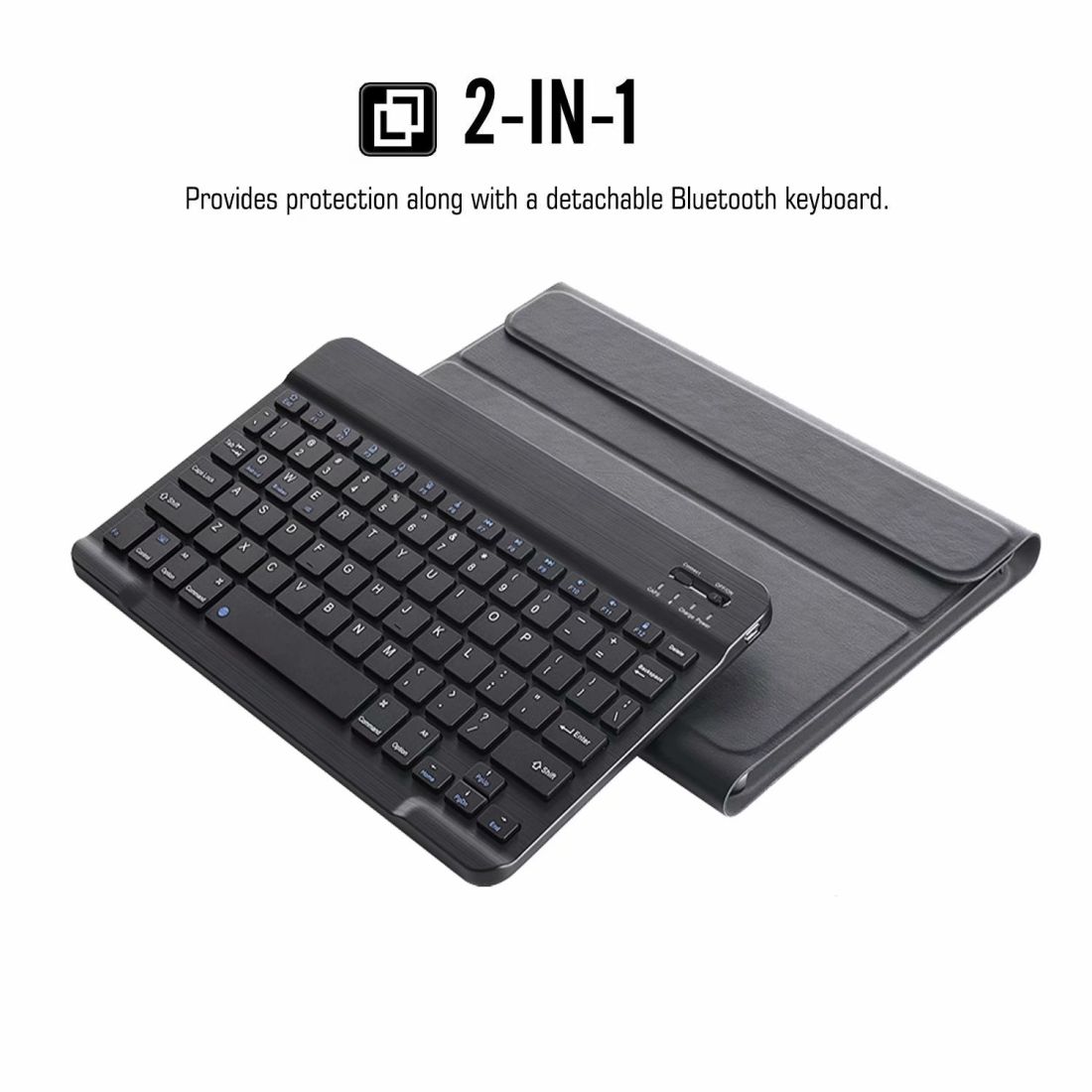 ST500 For Samsung Galaxy Tab A7 T500/T505 10.4 Inch 2020 Ultra-thin Detachable Bluetooth Keyboard Leather Case With Stand & Sleep Function & Backlight(Rose Gold)