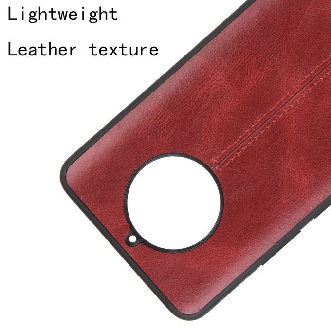 For Nokia 9 PureView Shockproof Sewing Cow Pattern Skin PC + PU + TPU Case-Red