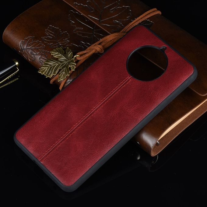 For Nokia 9 PureView Shockproof Sewing Cow Pattern Skin PC + PU + TPU Case-Red