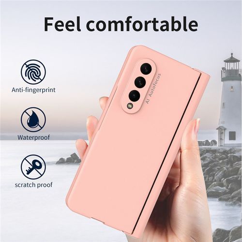 For Samsung Galaxy Z Fold 3 Case With Hinge Protection & S Pen Slot For Zfold 3 Full Protection Cover Front Screen Protector-Yellow