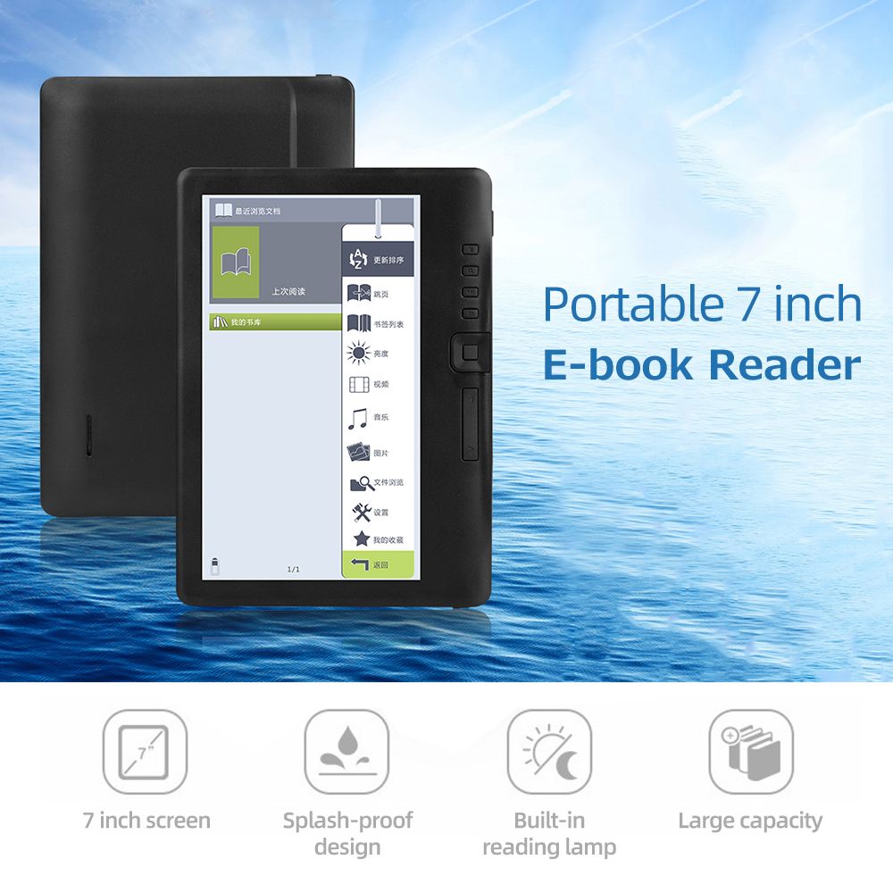 Portable E-book Reader 7 Inch Multifunctional E-reader