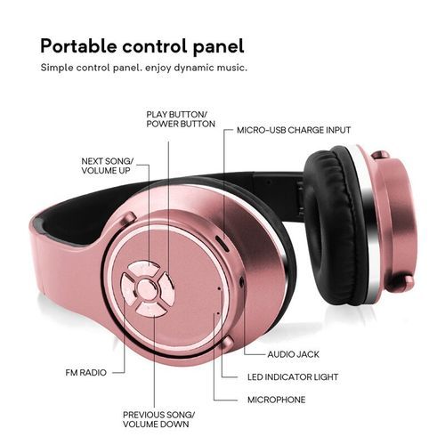 E T 2 In 1 Bluetooth Headphones Over Ear With Calling Speaker Wireless Headphones  Fordable Stereo