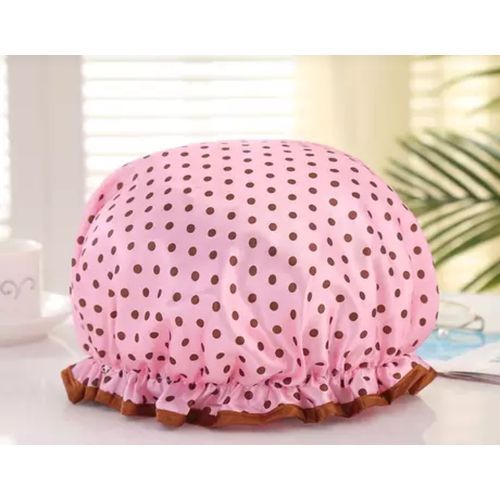 1 Pc Double-Deck Thicken Waterproof Bath Hat Bath Cap
