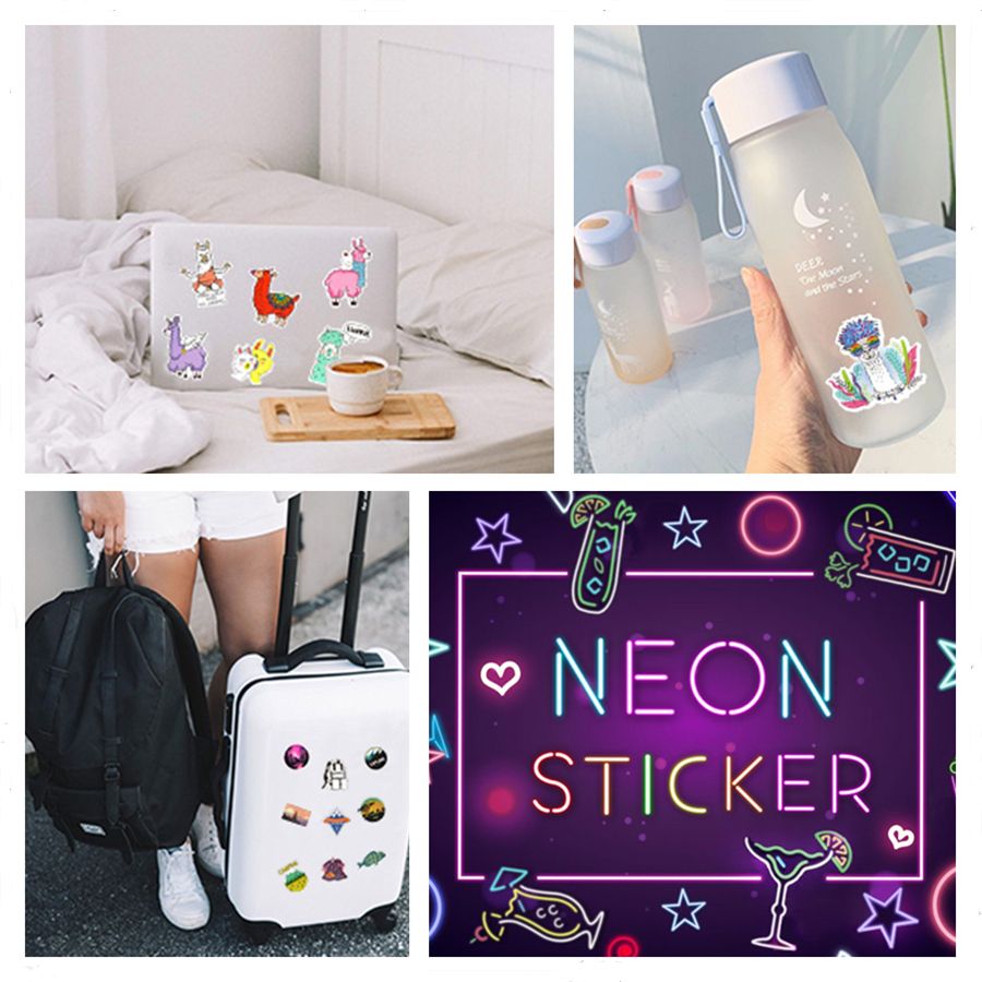 50 Pcs Cartoon Stickers Cute Animal Sicker Vsco Girls For