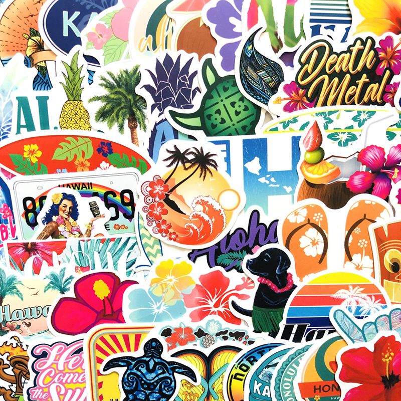 50pcs Hawaii Tropical Beach Summer Hibiscus Flower