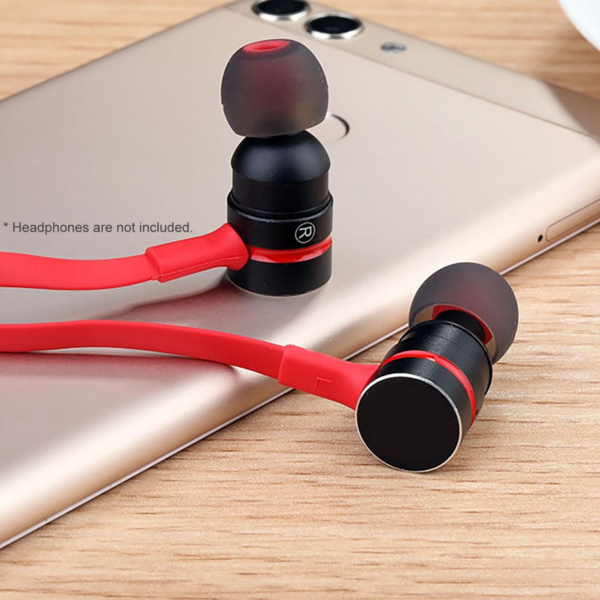 5 Pairs Soft Silicone Soundproof In-ear Ear Caps-Grey + Red