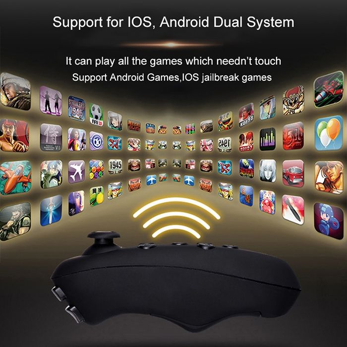 VRPARK Virtual Reality 3D VR Glasses Gamepad Game Joystick Bluetooth Remote Controller