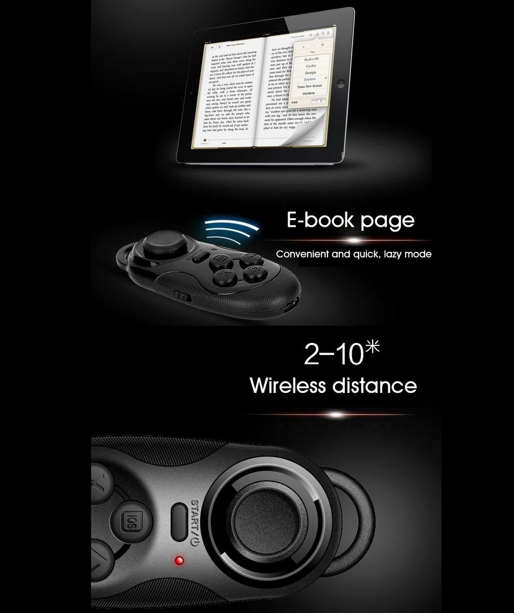 Wireless Bluetooth Remote Controller / Mini Gamepad Controller / Selfie Shutter / Music Player Controller For Android / IOS Cell Phone / Tablet PC