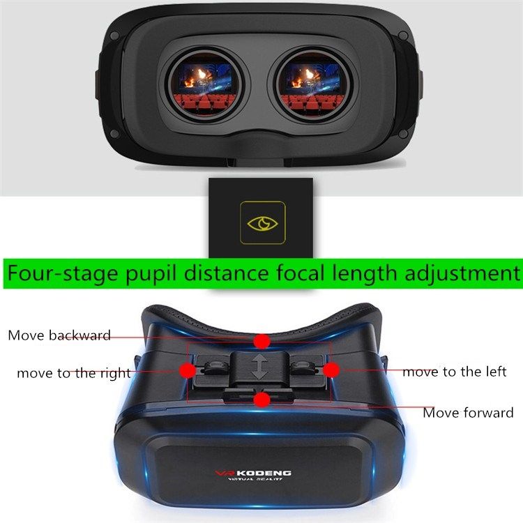 KUDENG Magic Hel Met K2 Smart VR Glasses Mobile Phone 3D Theater Suitable For 4.7-6.9 Inch Mobile Phones