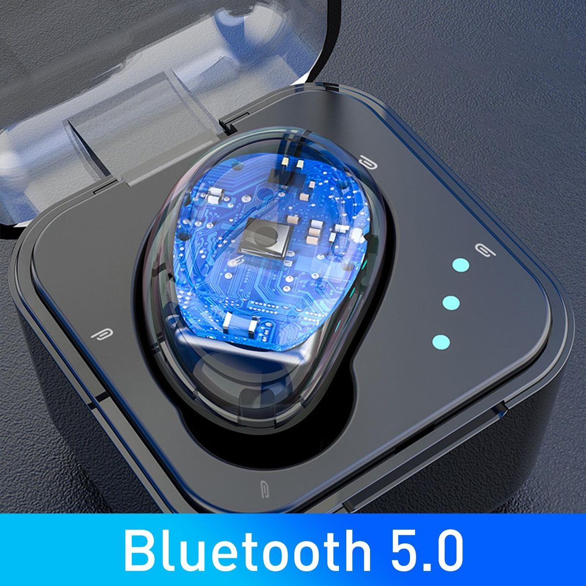Mini Wireless Bluetooth-compatible 5.0 Single In-Ear-White
