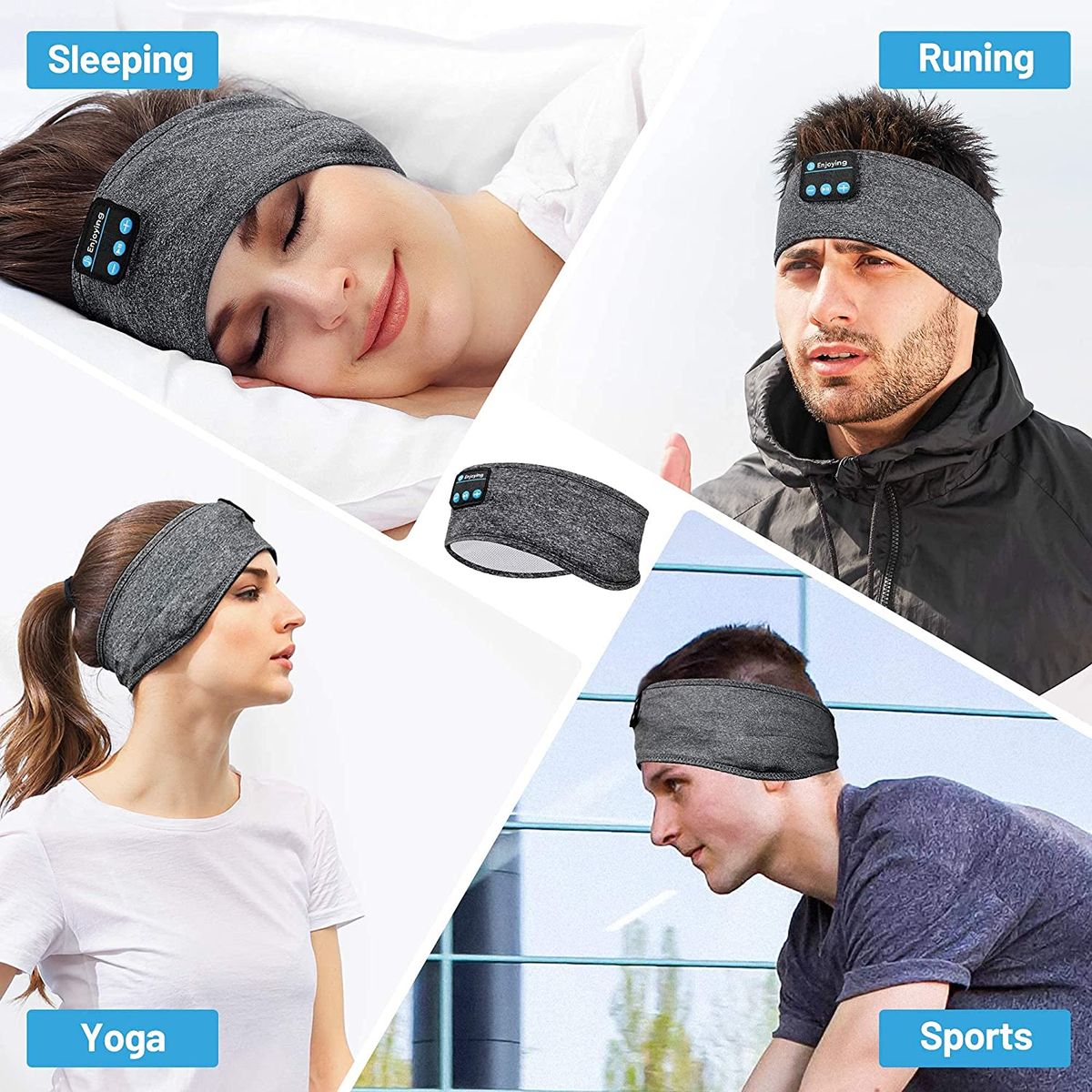 Wireless Sleeping Headphones, Bluetooth Sports Headphones