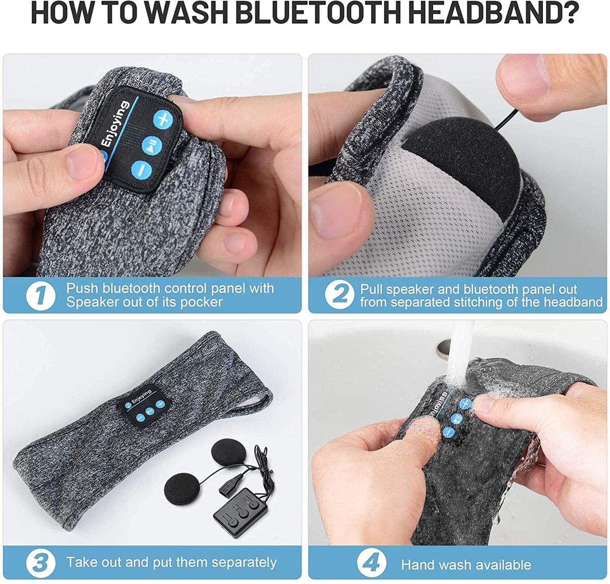 Wireless Sleeping Headphones, Bluetooth Sports Headphones