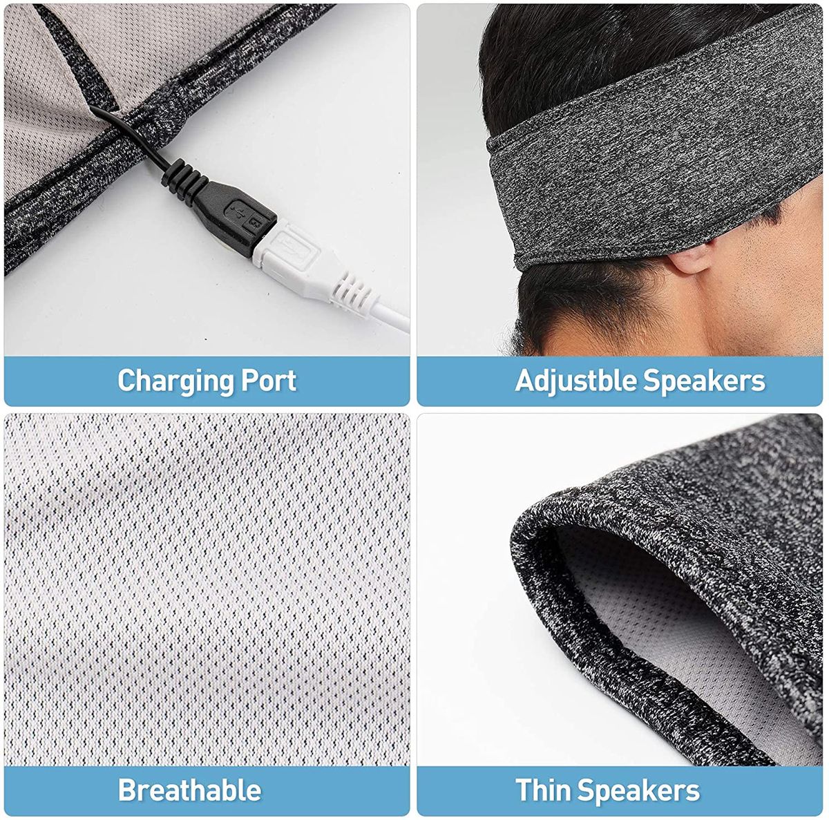 Wireless Sleeping Headphones, Bluetooth Sports Headphones