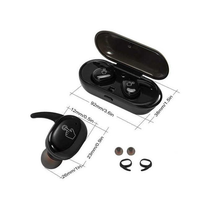 Y30 Wireless Headphones Bluetooth Touch Control Sport Headset Waterproof Microphone Music Earphones Works On All Smartphones