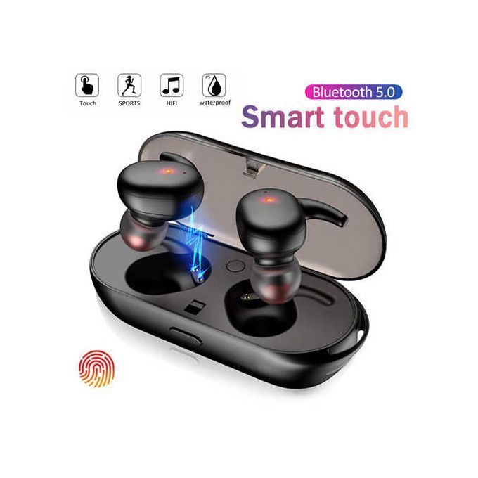 Y30 Wireless Headphones Bluetooth Touch Control Sport Headset Waterproof Microphone Music Earphones Works On All Smartphones