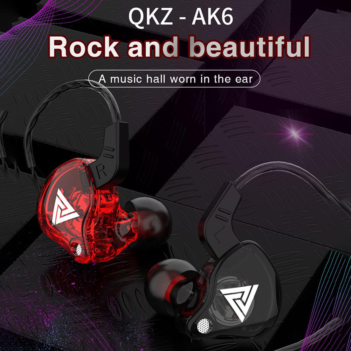 AK6 Universal 3.5mm HiFi Sport Headphones In Ear
