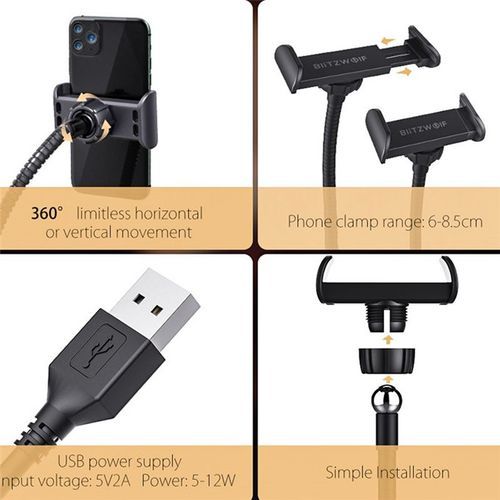 Ring Light Table Flexible Makeup RingLight With Phone Holder