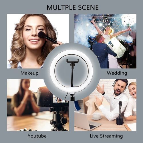 Selfie Ring Light Tripod Stand LED Phone Holder Ringlight
